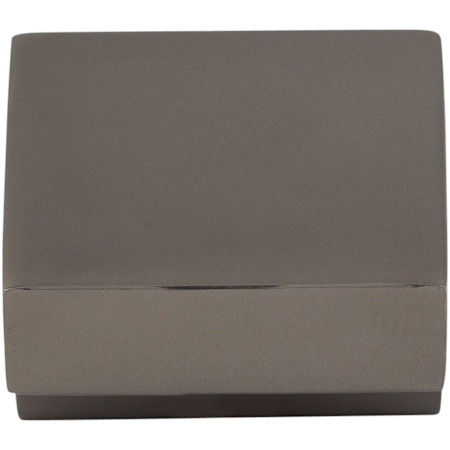 Top Knobs Square 5/8 Inch Center to Center Finger Cabinet Pull from the Nouveau III Collection Ash Gray