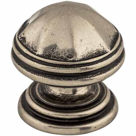 Top Knobs London 1-1/4 Inch Mushroom Cabinet Knob from the Britannia Collection Pewter Antique