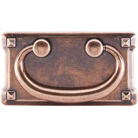 Top Knobs Mission 3 Inch Center to Center Drop Cabinet Pull from the Chateau II Collection Antique Copper