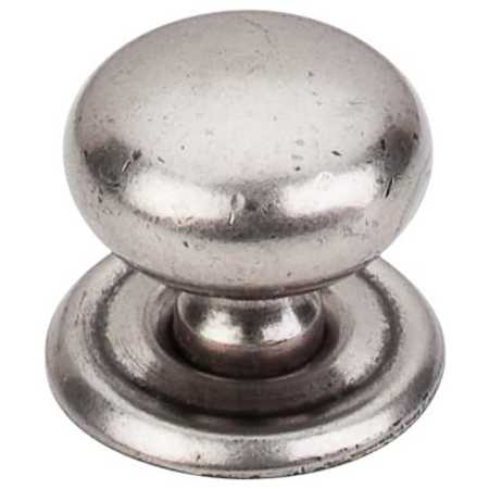 Top Knobs Victoria 1-1/4 Inch Mushroom Cabinet Knob from the Britannia Collection Pewter Antique