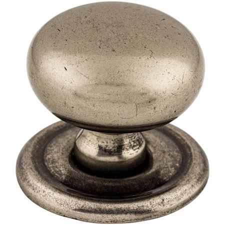 Top Knobs Victoria 1-1/4 Inch Mushroom Cabinet Knob from the Britannia Collection Pewter Antique