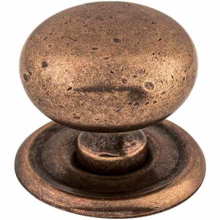 Top Knobs Victoria 1-1/4 Inch Mushroom Cabinet Knob from the Britannia Collection Antique Copper
