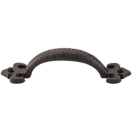 Top Knobs Fleur 4-1/16 Inch Center to Center Handle Cabinet Pull from the Chateau II Collection Rust