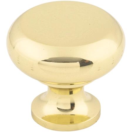 Top Knobs Flat 1-1/4 Inch Mushroom Cabinet Knob from the Somerset II Collection Polished Brass