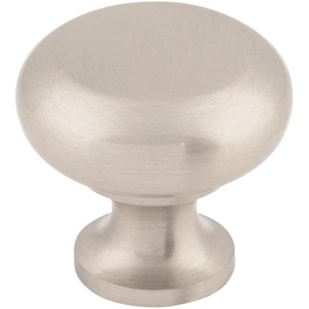 Top Knobs Flat 1-1/4 Inch Mushroom Cabinet Knob from the Somerset II Collection Brushed Satin Nickel