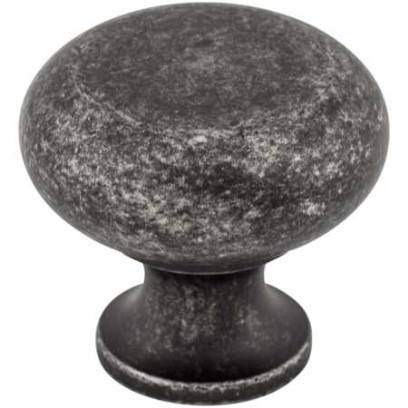 Top Knobs Flat 1-1/4 Inch Mushroom Cabinet Knob from the Somerset II Collection Black Iron