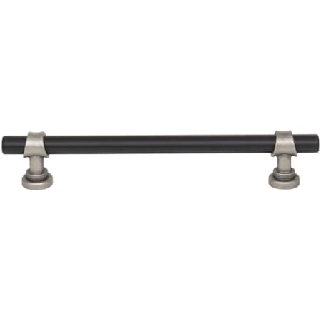 Top Knobs Bit 6-5/16 Inch Center to Center Bar Cabinet Pull Flat Black / Pewter Antique