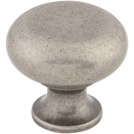 Top Knobs Flat 1-1/4 Inch Mushroom Cabinet Knob from the Somerset II Collection Pewter Antique