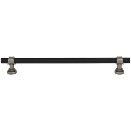 Top Knobs Bit 8-13/16 Inch Center to Center Bar Cabinet Pull Flat Black and Pewter Antique