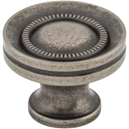 Top Knobs Button 1-1/4 Inch Mushroom Cabinet Knob from the Somerset II Collection Pewter Antique