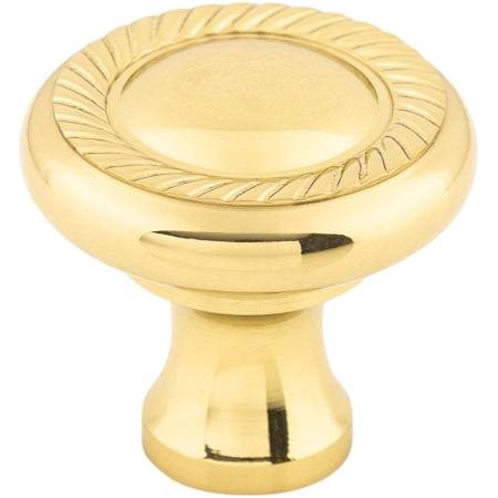 Top Knobs Swirl Cut 1-1/4 Inch Mushroom Cabinet Knob from the Somerset II Collection Polished Brass