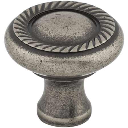 Top Knobs Swirl Cut 1-1/4 Inch Mushroom Cabinet Knob from the Somerset II Collection Pewter Antique