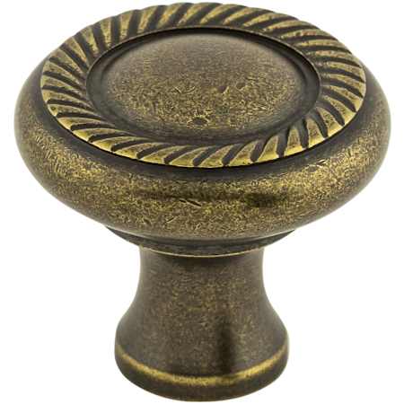 Top Knobs Swirl Cut 1-1/4 Inch Mushroom Cabinet Knob from the Somerset II Collection German Bronze
