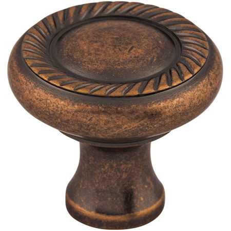 Top Knobs Swirl Cut 1-1/4 Inch Mushroom Cabinet Knob from the Somerset II Collection Antique Copper