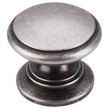 Top Knobs Ray 1-1/4 Inch Mushroom Cabinet Knob from the Somerset II Collection Pewter Antique