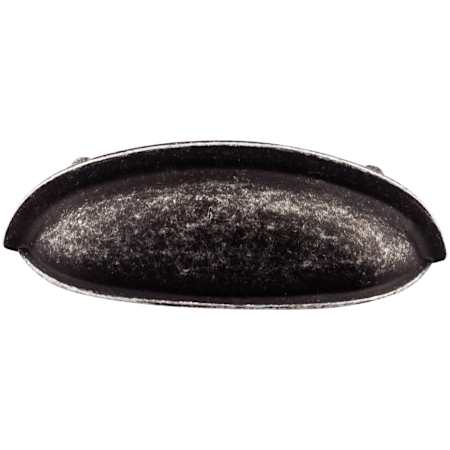 Top Knobs Somerset 3 Inch Center to Center Cup Cabinet Pull Black Iron