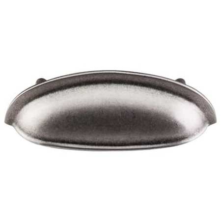 Top Knobs Somerset 3 Inch Center to Center Cup Cabinet Pull from the Somerset Series - 10 Pack Pewter Antique