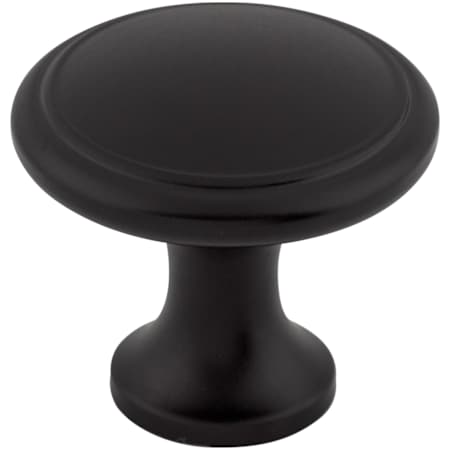 Top Knobs Ringed 1-1/8 Inch Mushroom Cabinet Knob from the Nouveau Collection Flat Black