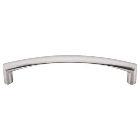 Top Knobs Griggs 5 Inch (128 mm) Center to Center Handle Cabinet Pull from the Nouveau Series - 25 Pack Brushed Satin Nickel