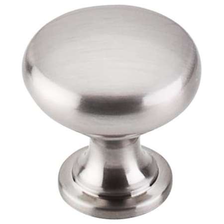 Top Knobs Hollow 1-3/16 Inch Mushroom Cabinet Knob from the Nouveau Collection Brushed Satin Nickel