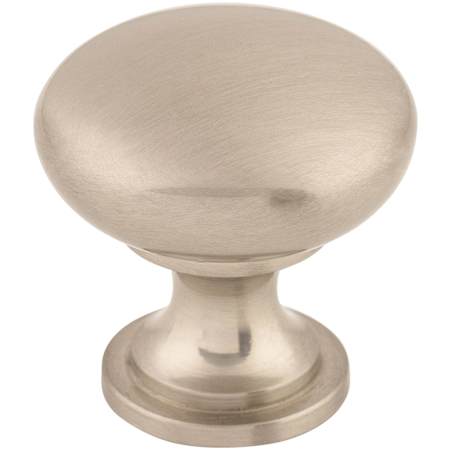 Top Knobs Hollow 1-3/16 Inch Mushroom Cabinet Knob from the Nouveau Collection Brushed Satin Nickel