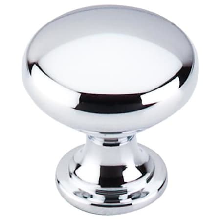 Top Knobs Hollow 1-3/16 Inch Mushroom Cabinet Knob from the Nouveau Collection Polished Chrome