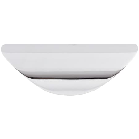 Top Knobs Cup 3-3/8 Inch Long Finger Cabinet Pull from the Nouveau Collection Polished Chrome