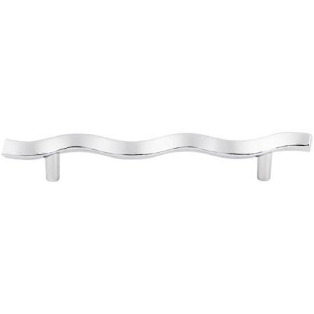 Top Knobs Wave 5-1/16 Inch Center to Center Bar Cabinet Pull from the Nouveau Collection Polished Chrome