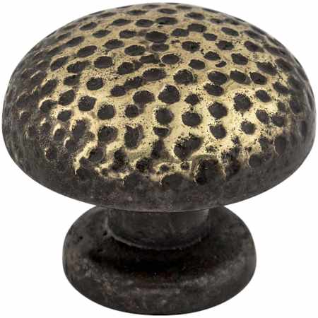 Top Knobs Warwick 1-1/4 Inch Mushroom Cabinet Knob from the Britannia Collection Dark Antique Brass