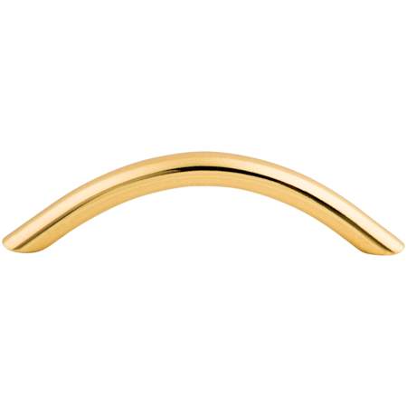 Top Knobs Curved 3-3/4 Inch Center to Center Arch Cabinet Pull from the Nouveau Collection Polished Brass