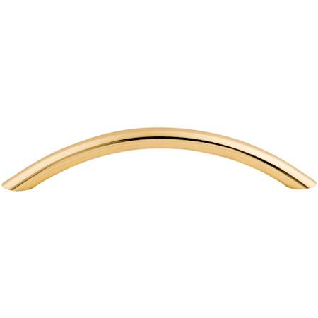 Top Knobs Curved 5-1/16 Inch Center to Center Arch Cabinet Pull from the Nouveau Collection Polished Brass