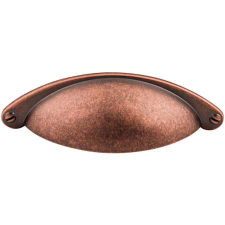 Top Knobs Somerset 2-1/2 Inch Center to Center Cup Cabinet Pull Antique Copper