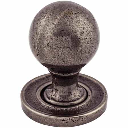 Top Knobs Paris 1-1/4 Inch Round Cabinet Knob from the Britannia Collection Cast Iron