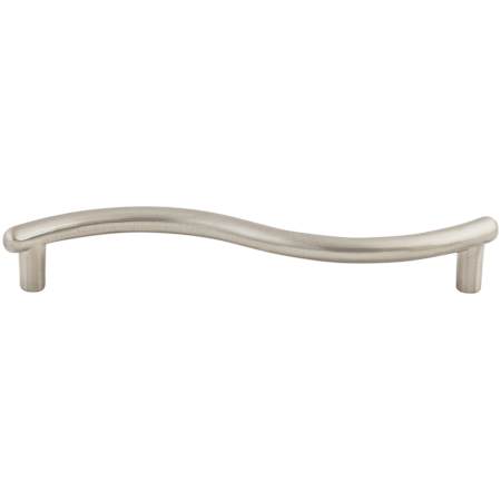 Top Knobs Spiral 5-1/16 Inch Center to Center Handle Cabinet Pull from the Nouveau Collection Brushed Satin Nickel