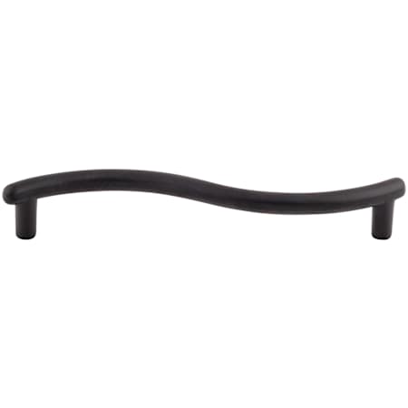 Top Knobs Spiral 5-1/16 Inch Center to Center Handle Cabinet Pull from the Nouveau Collection Flat Black