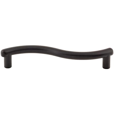 Top Knobs Spiral 3-3/4 Inch Center to Center Handle Cabinet Pull from the Nouveau Collection Flat Black