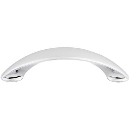 Top Knobs New Haven 3-3/4 Inch Center to Center Arch Cabinet Pull from the Nouveau II Collection Polished Chrome