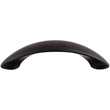 Top Knobs New Haven 3-3/4 Inch Center to Center Arch Cabinet Pull from the Nouveau II Collection Flat Black