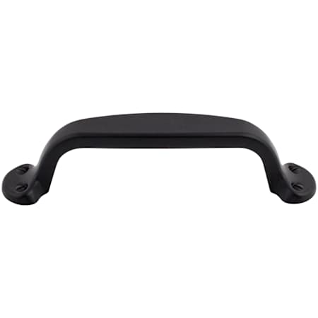 Top Knobs Trunk 3-3/4 Inch Center to Center Handle Cabinet Pull from the Nouveau II Collection Flat Black