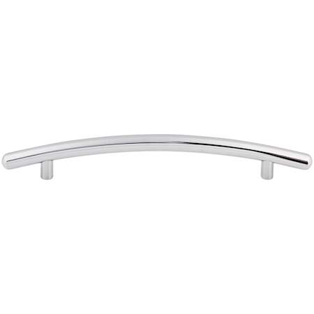 Top Knobs Curved 6-5/16 Inch Center to Center Bar Cabinet Pull from the Nouveau Collection Polished Chrome