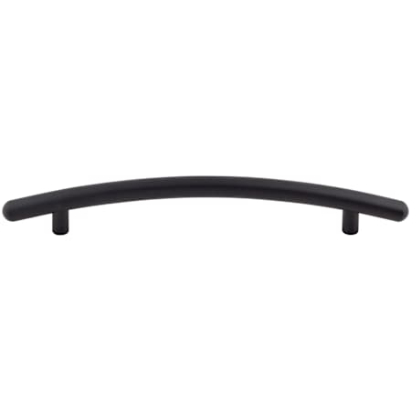 Top Knobs Curved 6-5/16 Inch Center to Center Bar Cabinet Pull from the Nouveau Collection Flat Black