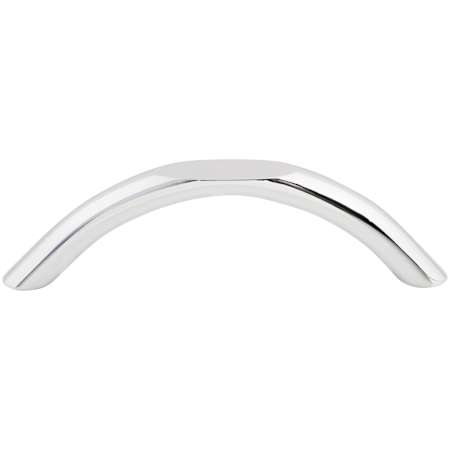 Top Knobs Curved 3-3/4 Inch Center to Center Arch Cabinet Pull from the Nouveau II Collection Polished Chrome