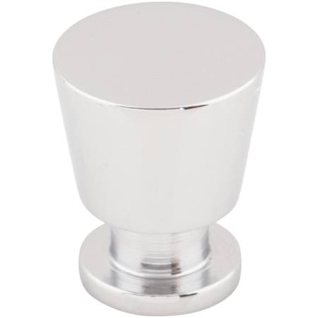 Top Knobs Rocks 7/8 Inch Conical Cabinet Knob from the Nouveau II Collection Polished Chrome