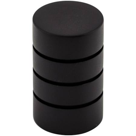 Top Knobs Stacked 5/8 Inch Cylindrical Cabinet Knob from the Nouveau II Collection Flat Black