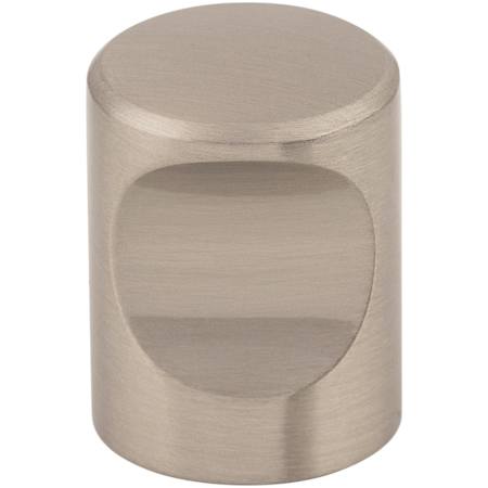 Top Knobs Indent 3/4 Inch Cylindrical Cabinet Knob from the Nouveau II Collection Brushed Satin Nickel