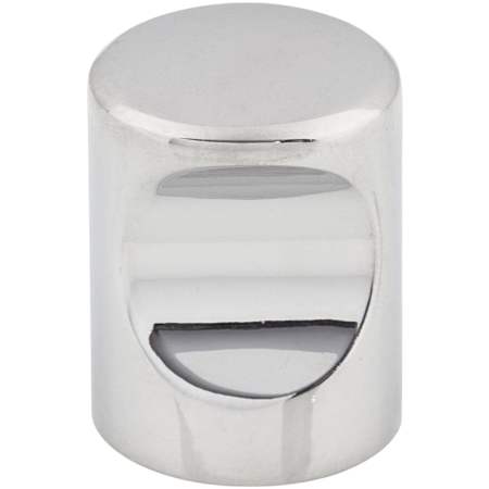 Top Knobs Indent 3/4 Inch Cylindrical Cabinet Knob from the Nouveau II Collection Polished Chrome