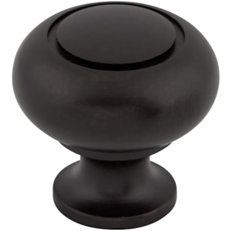 Top Knobs Ring 1-1/4 Inch Mushroom Cabinet Knob from the Normandy Collection Patina Black