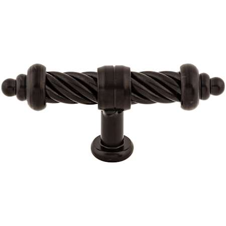 Top Knobs Twist 3-5/8 Inch Bar Cabinet Knob from the Normandy Collection Patina Black