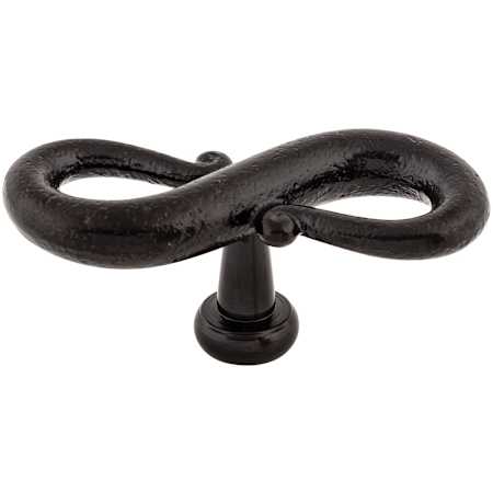 Top Knobs S-Shaped 3-1/4 Inch Designer Cabinet Knob from the Normandy Collection Patina Black