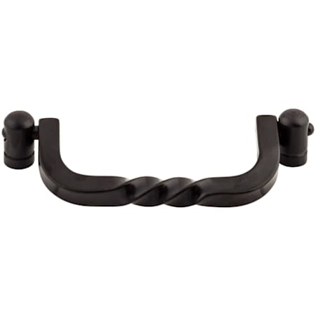 Top Knobs Twist 3-3/4 Inch Center to Center Drop Cabinet Pull from the Normandy Collection Patina Black